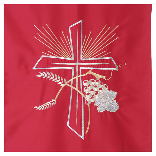 Lectern cover ears of wheat and vine embroidery 6