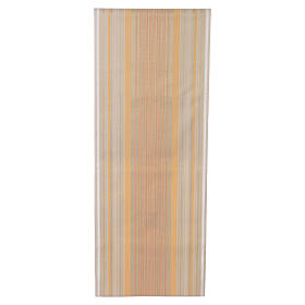 Voile de lutrin broderie en viscose fils dorés et colorés Slabbinck