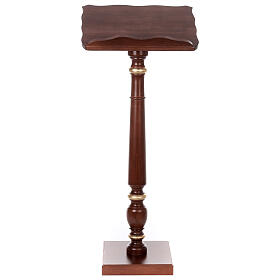 Golden decorated wood lectern
