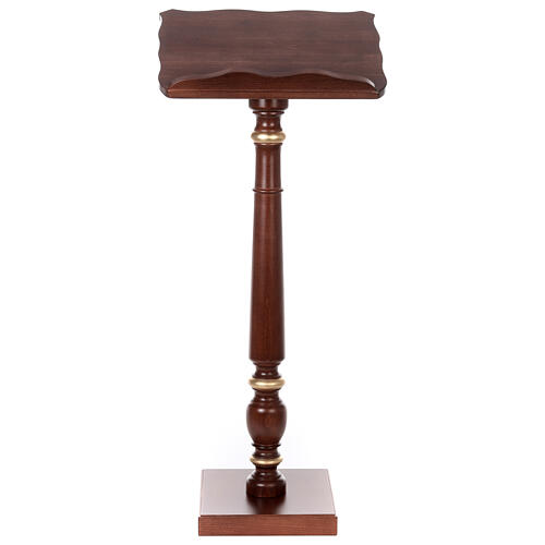 Golden decorated wood lectern 1