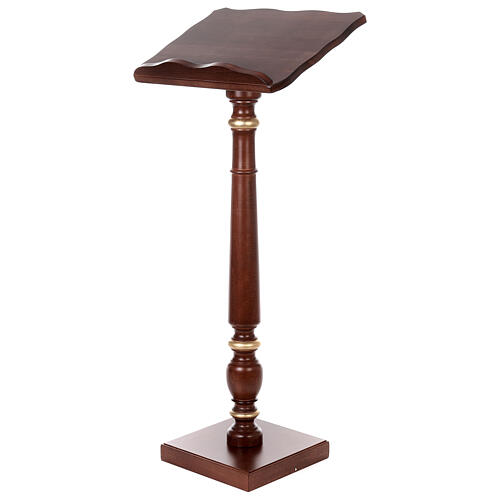 Golden decorated wood lectern 5
