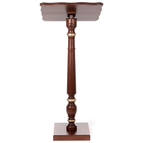 Golden decorated wood lectern 9