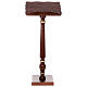 Golden decorated wood lectern s1