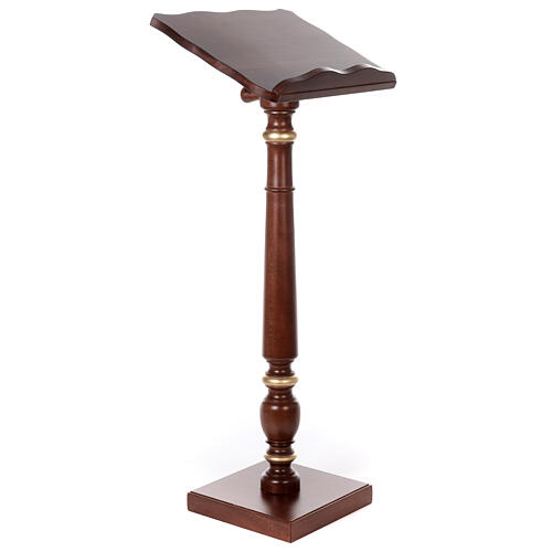 Golden decorated wood lectern 3