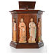 Ambão entalhado à mão 4 evangelistas relevo 130x90x45 cm s1
