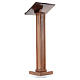 Lectern in wood with adjustable height, 120x45x34cm s3