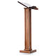 Lectern in wood with adjustable height, 120x45x34cm s4