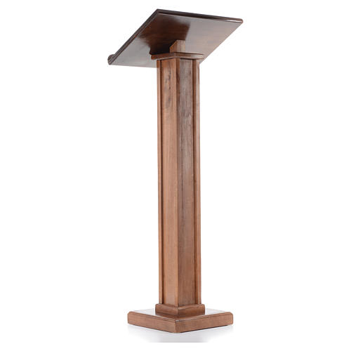 Lectern in wood with adjustable height, 120x45x34cm 3