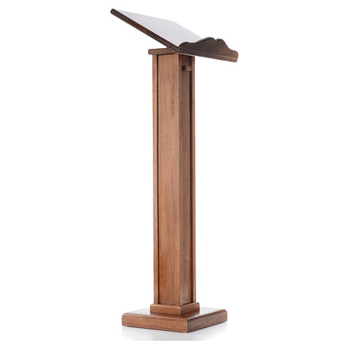 Lectern in wood with adjustable height, 120x45x34cm 4