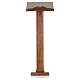 Lectern in wood with adjustable height, 120x45x34cm s1