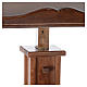Lectern in wood with adjustable height, 120x45x34cm s5