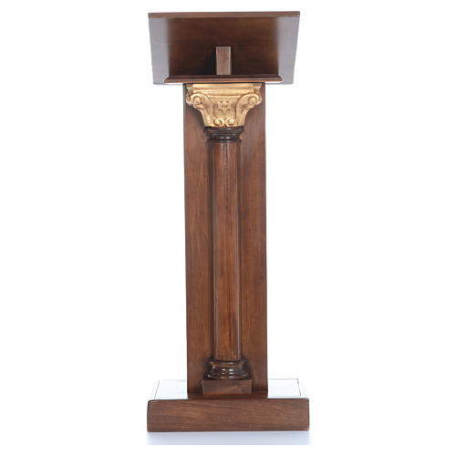 Lectern in wood with capital H125cm 1
