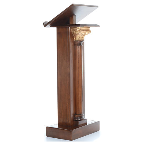 Lectern in wood with capital H125cm 4