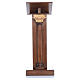 Lectern in wood with capital H125cm s1