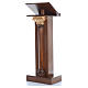 Lectern in wood with capital H125cm s2
