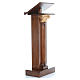 Lectern in wood with capital H125cm s4