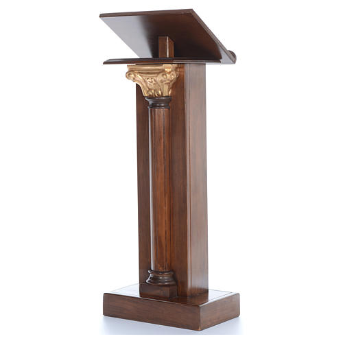 Lectern in wood with capital H125cm 2