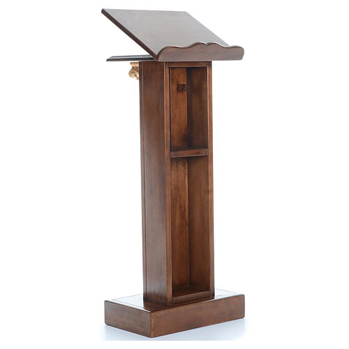 Lectern in wood with capital H125cm 3