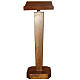 Lectern, column in solid wood, adjustable height s1