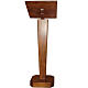 Lectern, column in solid wood, adjustable height s2