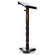 Lectern, column in turned solid wood, adjustable height 130cm s4