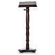 Pulpit stojący drewno lite tłoczone  regulowana wysokość h 130 cm s1