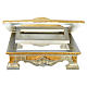 Table lectern in wood, with silver and gold leaf s3
