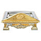 Pulpit na stół drewno płatek srebra złota s4