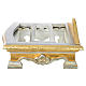 Pulpit na stół drewno płatek srebra złota s5