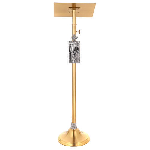 Molina lectern bookstand in golden brass 1