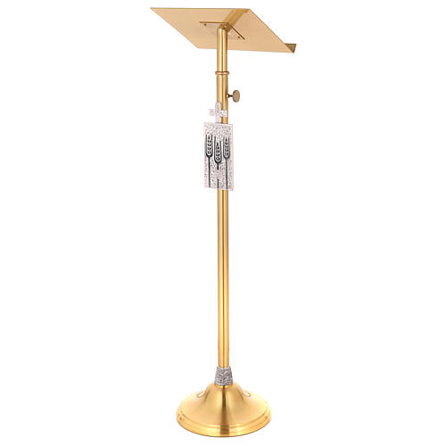 Molina lectern bookstand in golden brass 3