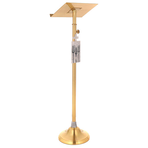 Molina lectern bookstand in golden brass 5