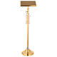 Molina lectern bookstand in golden brass s7