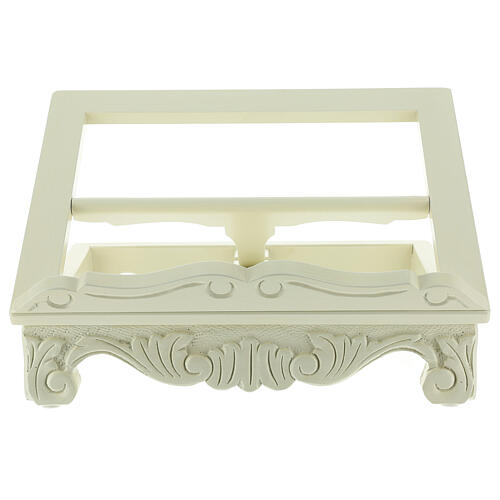 Atril de mesa madera barroco blanco 1