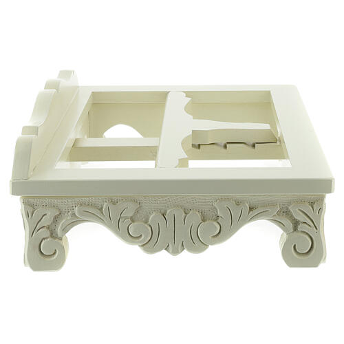 Atril de mesa madera barroco blanco 6