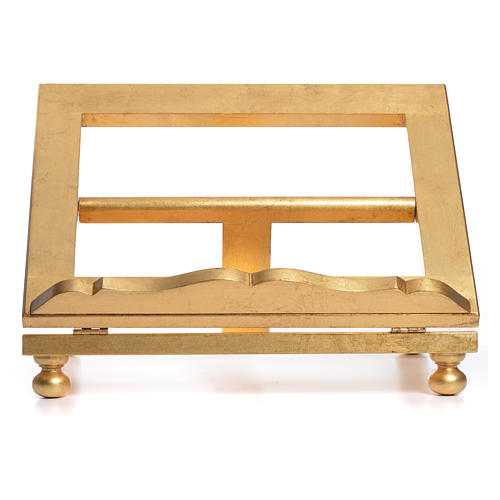 Tischpult aus Holz mit Blattgold 35x40 cm 6