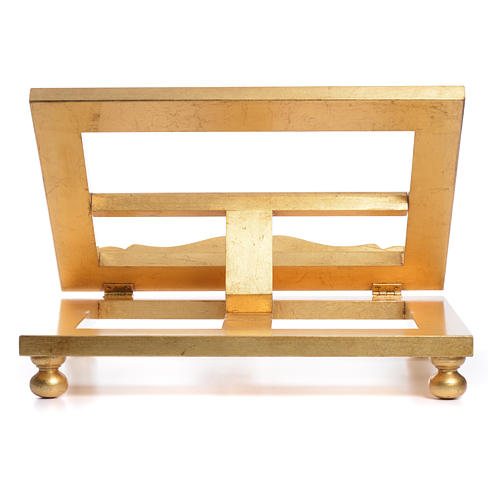 Tischpult aus Holz mit Blattgold 35x40 cm 9