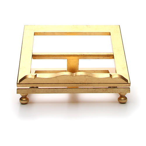Tischpult aus Holz mit Blattgold 35x40 cm 11