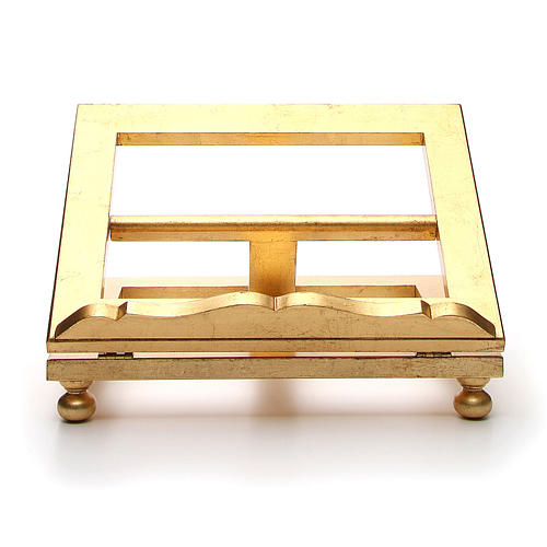 Tischpult aus Holz mit Blattgold 35x40 cm 1