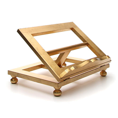 Tischpult aus Holz mit Blattgold 35x40 cm 4