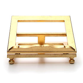 Estante mesa folha ouro 35x40 cm