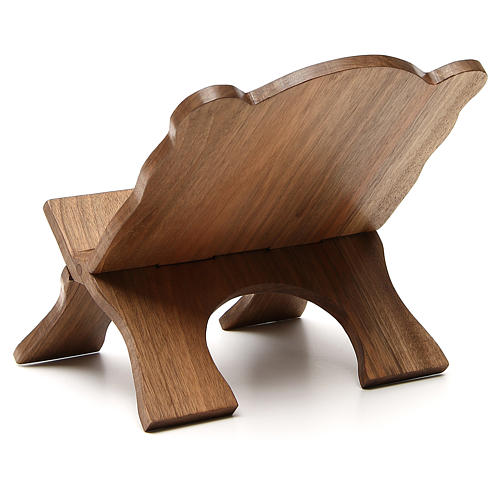 Atril de mesa de madera de nogal simple Monjes de Belén 3