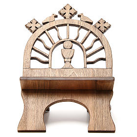 Atril de mesa madera de nogal tallada italiana Monjes de Belén.