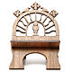 Atril de mesa madera de nogal tallada italiana Monjes de Belén. s1