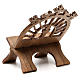 Atril de mesa madera de nogal tallada italiana Monjes de Belén. s3