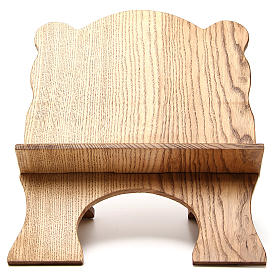 Book stand in white ash wood, simple model, hand carved by the Bethlehem monks