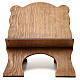 Book stand in black ash wood, simple model, hand carved by the Bethlehem monks s1