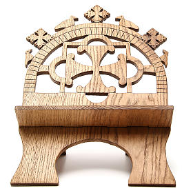 Book stand hand carved by the Bethlehem monks in white ash wood