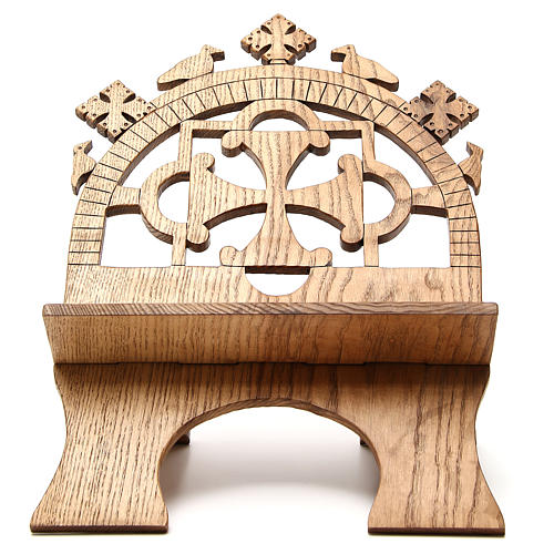 Book stand hand carved by the Bethlehem monks in white ash wood 1
