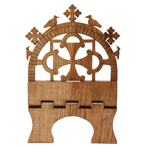 Book stand hand carved by the Bethlehem monks in white ash wood 5